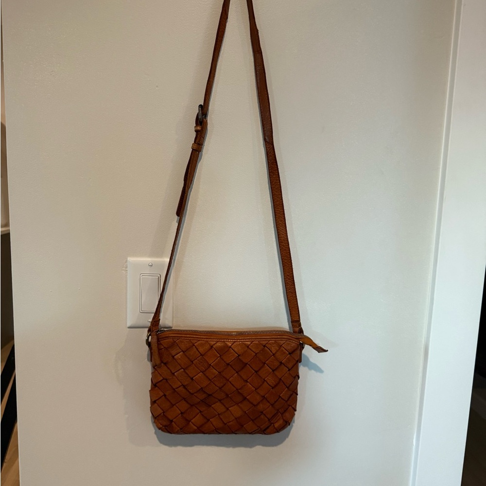 T.J.Maxx Tan Woven Crossbody Bag
